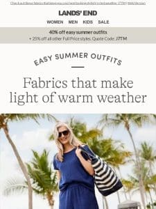 Last day for 40% OFF your new summer outfit!