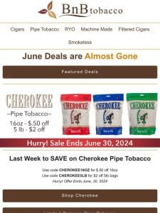 Last few days for June Deals