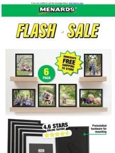 Lavish Home 11” x 14” Picture Frame – Set of 6 ONLY $5.99 After Rebate*!