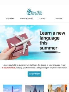 Learn a new language this summer! ?