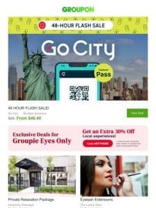 Limited Offer: 48hr Go City Sale – Up to 20% off Attraction Passes