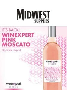 Limited Release Pink Moscato from Winexpert