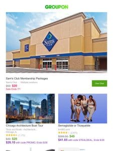 Limited Time! Extra $5 off a Sam’s Club Membership!