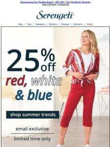 Limited Time Only ~ Save 25% on the Summer Trends of 2024 ~ Shop Now!