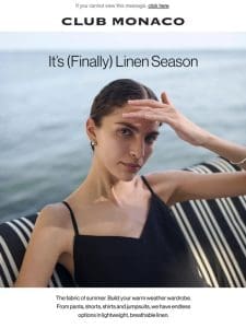 Linen Season Is Here