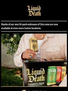 Liquid Death Costco Expansion