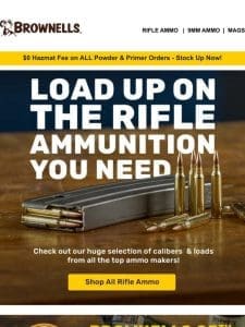 Load up on the rifle ammunition you need