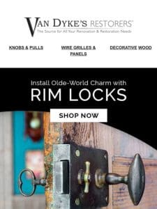 Lock in that Vintage Flair with Authentic Rim Locks