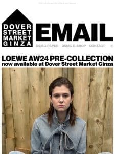 Loewe AW24 pre-collection now available at Dover Street Market Ginza