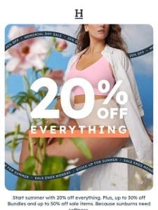 MDW Sale: 20% off everything starts now