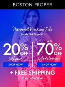 ?? MEMORIAL SALE up to 70% OFF + FREE SHIPPING