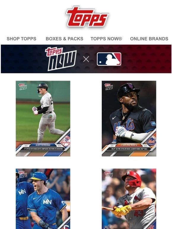 MLB Topps NOW?， Topps Baseball Series 2， & more at Topps.com!