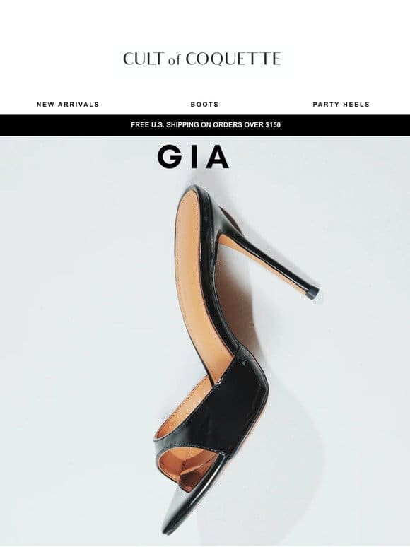 Make A Splash With Gia Black Patent