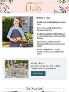 Martha’s Top Tips for Hosting a Summer Party