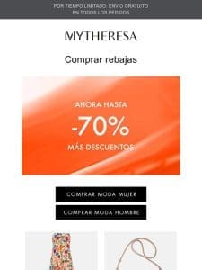 Más de 1500 novedades en rebajas， hasta -70%