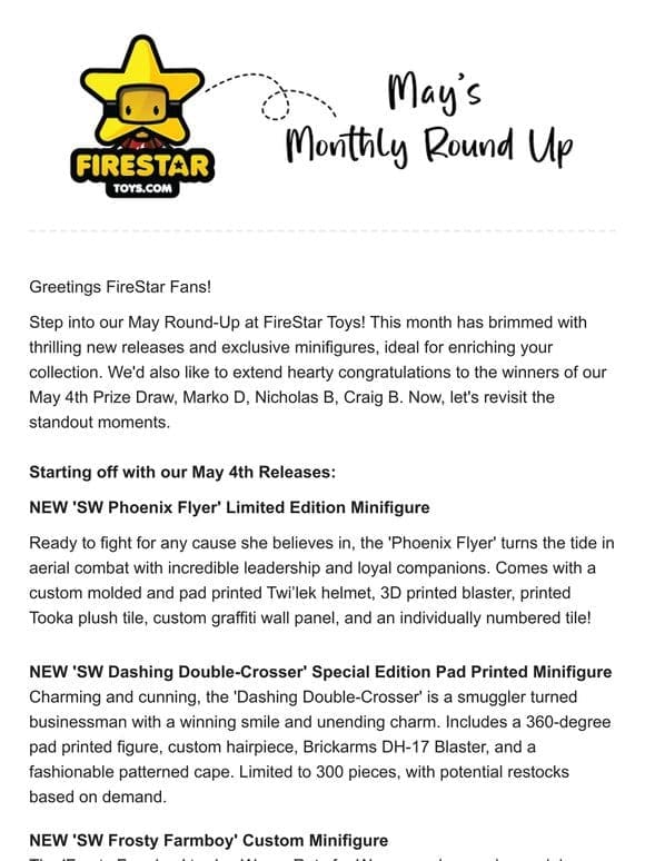 May’s Monthly Round Up  ⭐