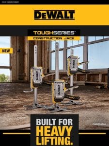 Meet the NEW TOUGHSERIES? Construction Jack
