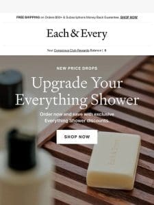 Meet your Everything Shower essentials