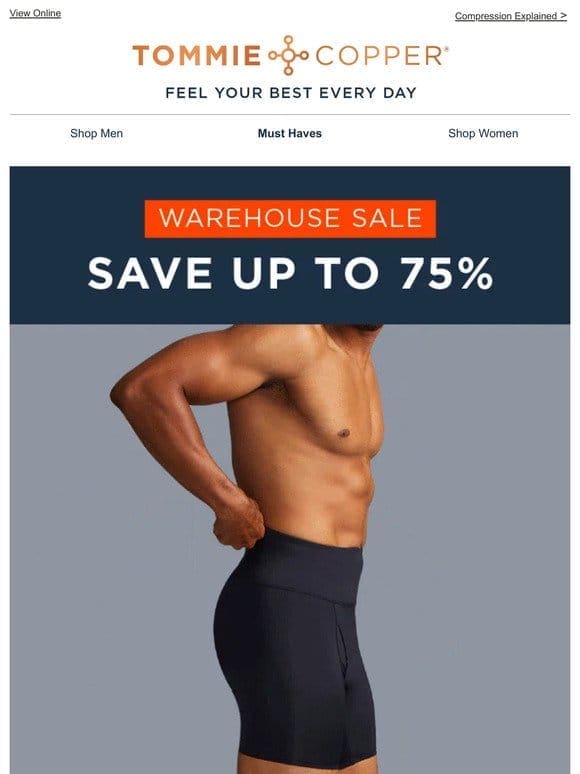 Mega Warehouse Sale | Up to 75% off Already Low Prices!