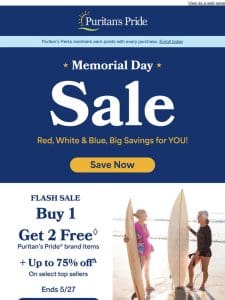 ??? Memorial Day B1G2 & up to 75% OFF