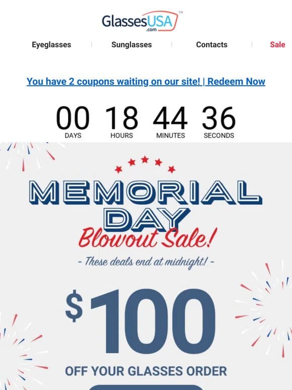 ???? Memorial Day Blowout Sale STARTS NOW