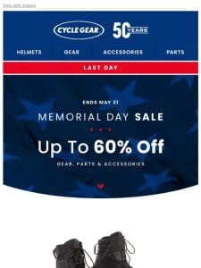 Memorial Day Sale Ends TODAY!