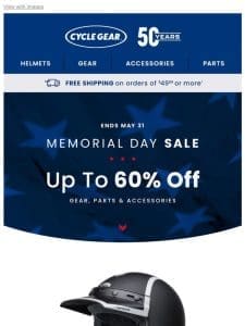 Memorial Day Sale! Up To 60% Off