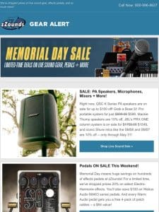 Memorial Day Sale!