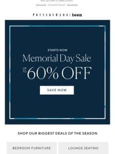 Memorial Day Sale starts NOW ?