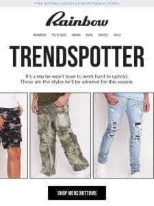 Mens Bottoms From $11.99   Because He Sets The Trends For His Friends!