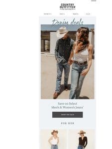 Men’s & Women’s Denim Sale