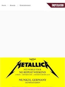 ? Metallica merch for the world tour