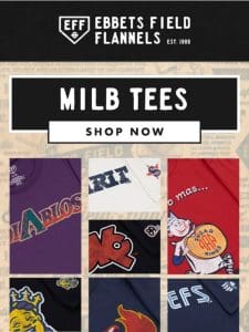 MiLB Vintage Capsule Tees