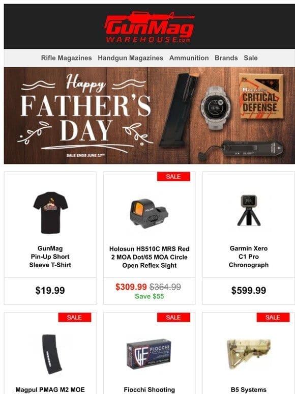 Midweek Father’s Day Gift Ideas | GunMag Pin-Up Short Sleeve T-Shirts for $20