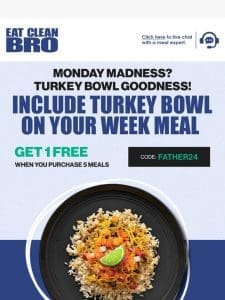 Monday Madness? Get a FREE Meal!