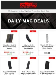 Monday Morning Mags Just For You! | Glock Gen 5 Glock 19 9mm 15rd Mag for $23