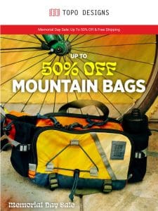 Mountain Packs: Up To 50% Off