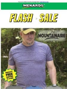 Mountainaire Performance T-Shirt ONLY $4.99 After Rebate*!