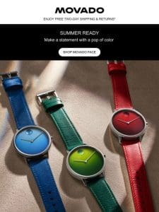 Movado Face: Statement Making Colors