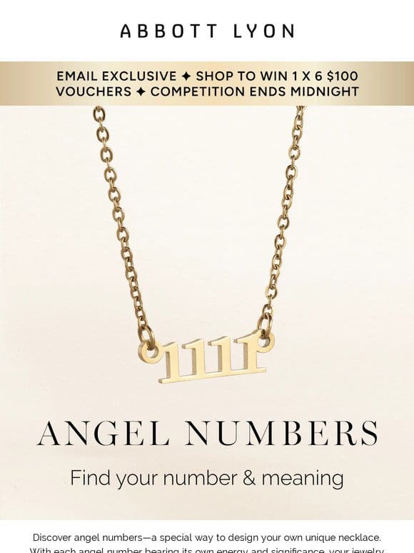 NEW! Angel number necklaces