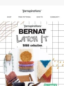 NEW! Bernat Latch It Kits