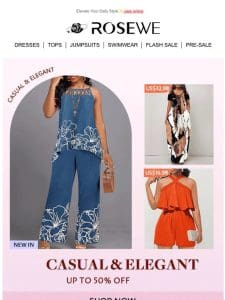 NEW COUPON + NEW DRESSES & JUMPSUITS For YOU?