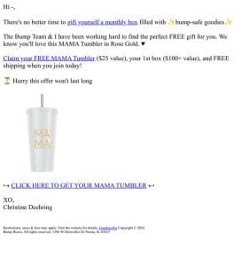 NEW!!!! FREE Rose Gold Tumbler Available!
