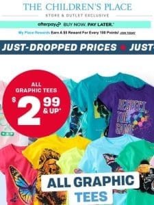 *NEW* STORE DEALS! $2.99 & Up ALL Graphic Tees ?