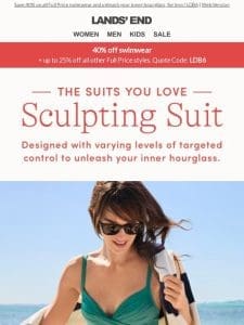 NEW Sculpting Swimsuit with targeted control