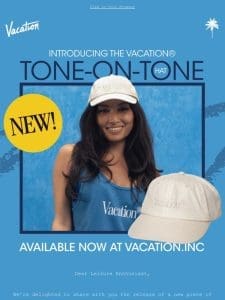 NEW! Vacation® Tone-on-Tone Hat