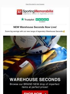 NEW Warehouse Seconds Now Live!