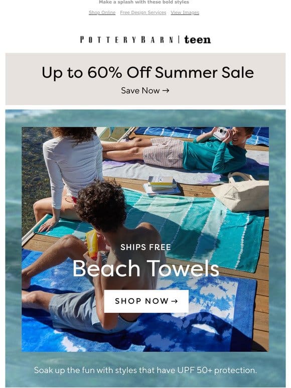 NEW beach towels ship free ☀️