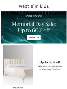 NOW: Up to 60% OFF | Memorial Day Sale
