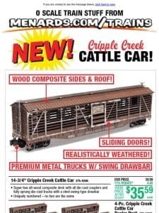 New! Cripple Creek Cattle Car!